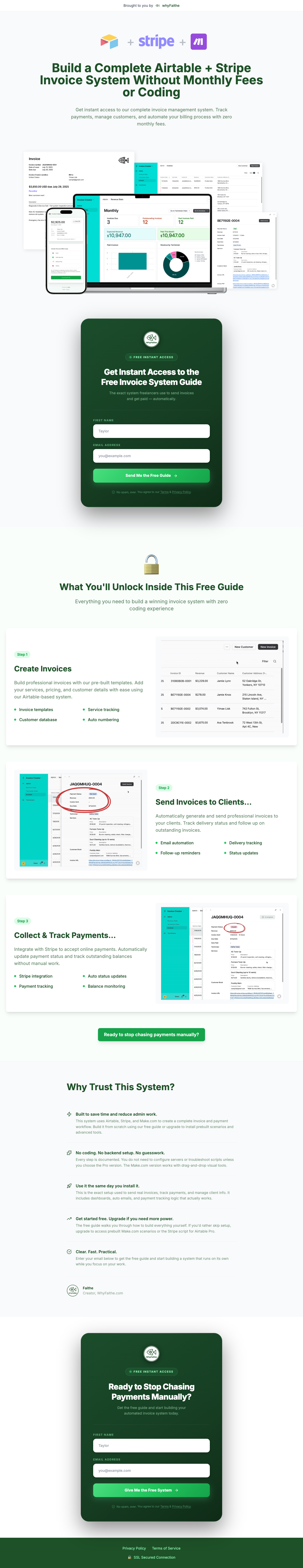 Airtable + Stripe Invoice Creator